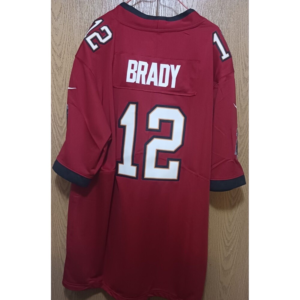 Tom Brady (Nike)-(Buccaneers)-(Jersey)-(Red)-(New Con.)-(+Free Item)-(XL)-$80.00 - Picture 5 of 9